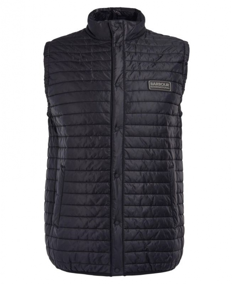 Black Men Barbour International Belgrave Vest | US-1407DALPS