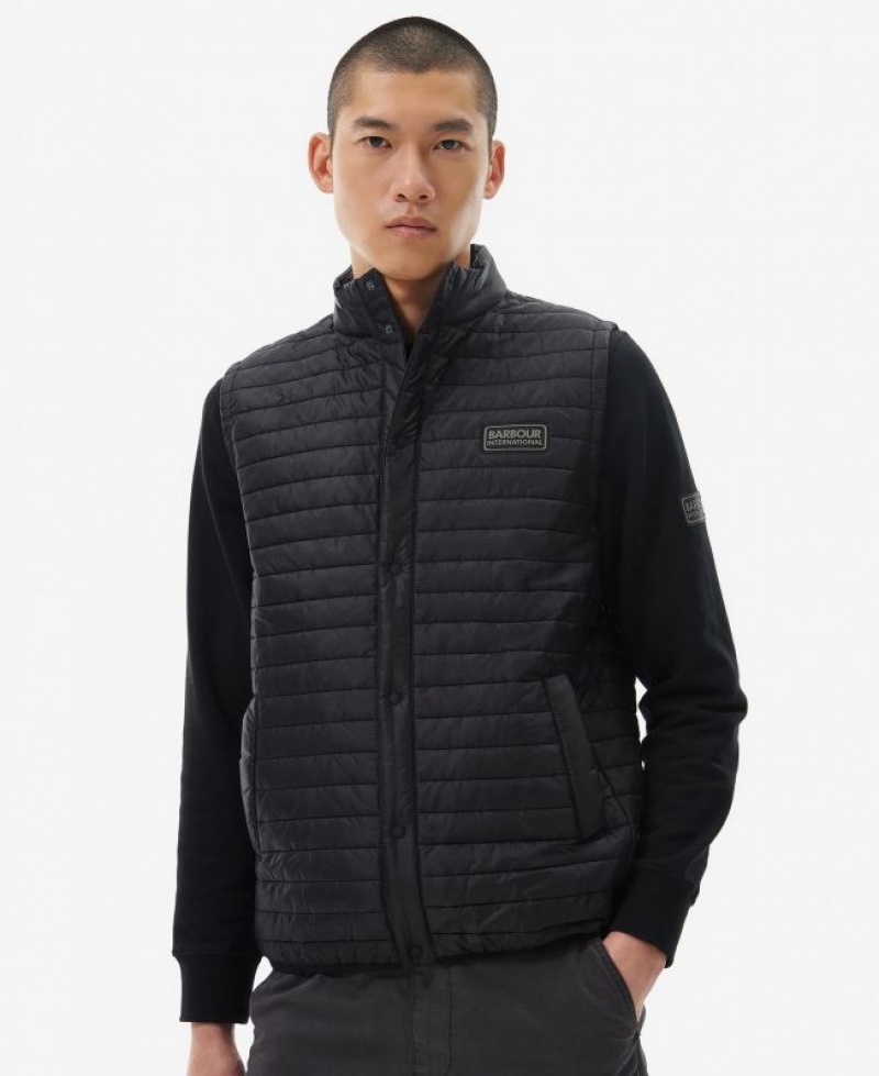 Black Men Barbour International Belgrave Vest | US-1407DALPS