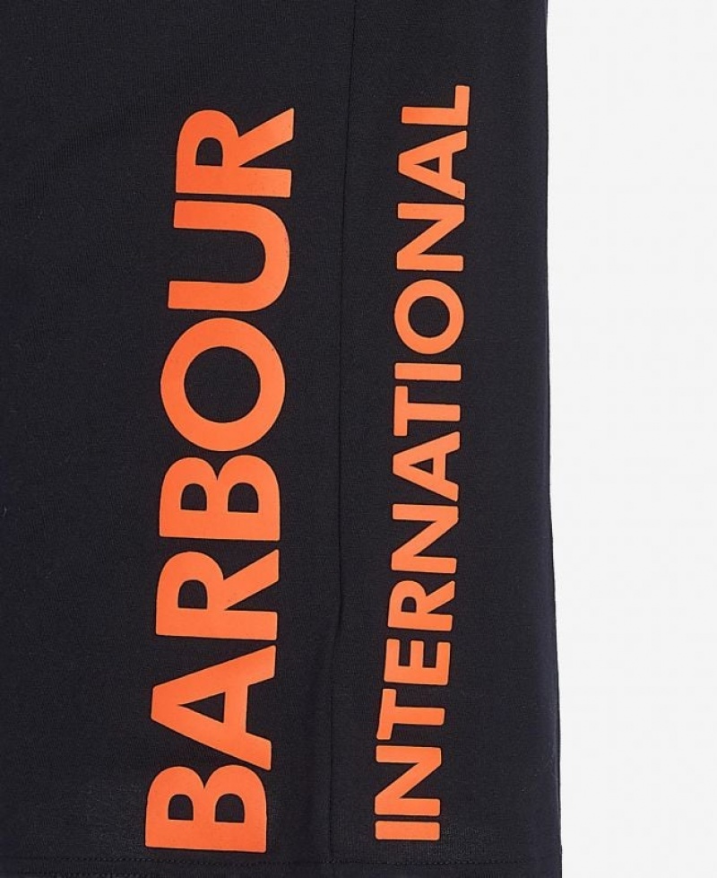 Black Men Barbour International Bold T-Shirts | US-6541HGCPA