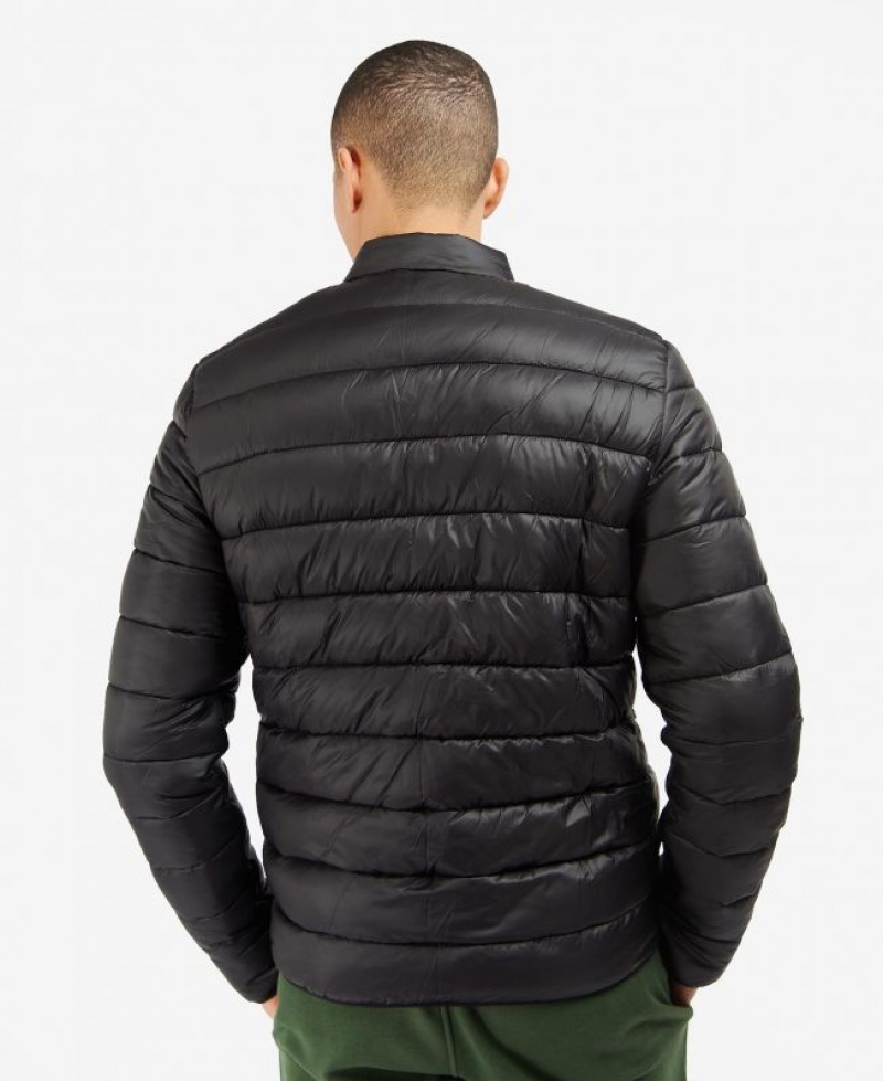 Black Men Barbour International Bowsden Baffle Quilted Jacket | US-9825FVLOG