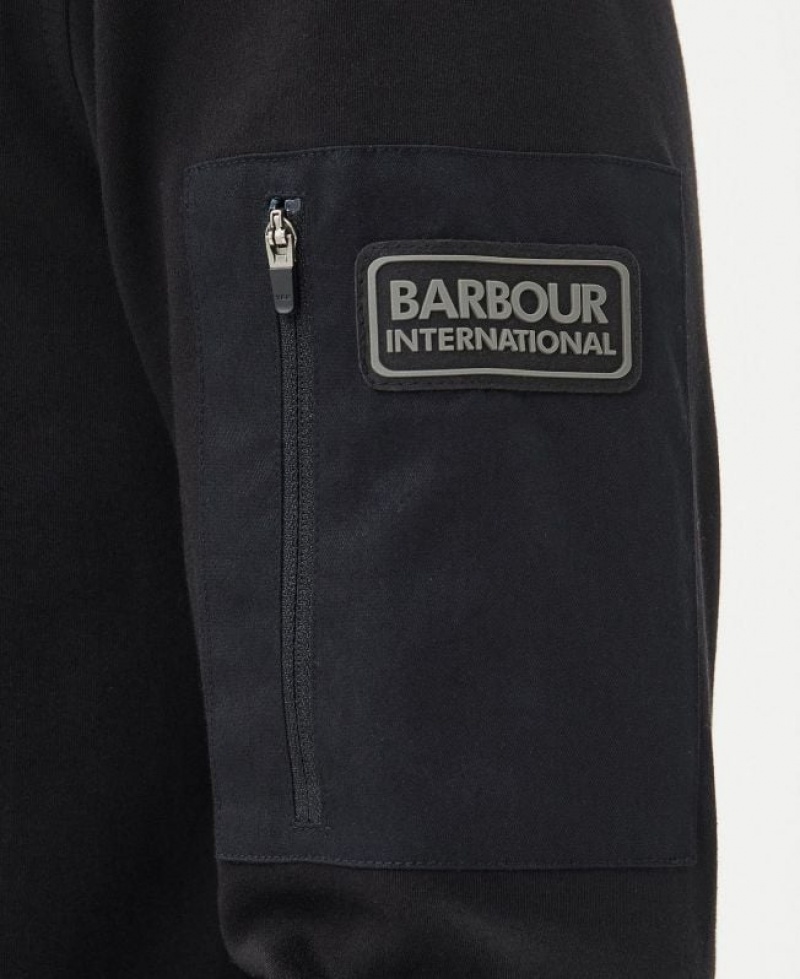 Black Men Barbour International Breaker Polo Shirt | US-8625VDWTG