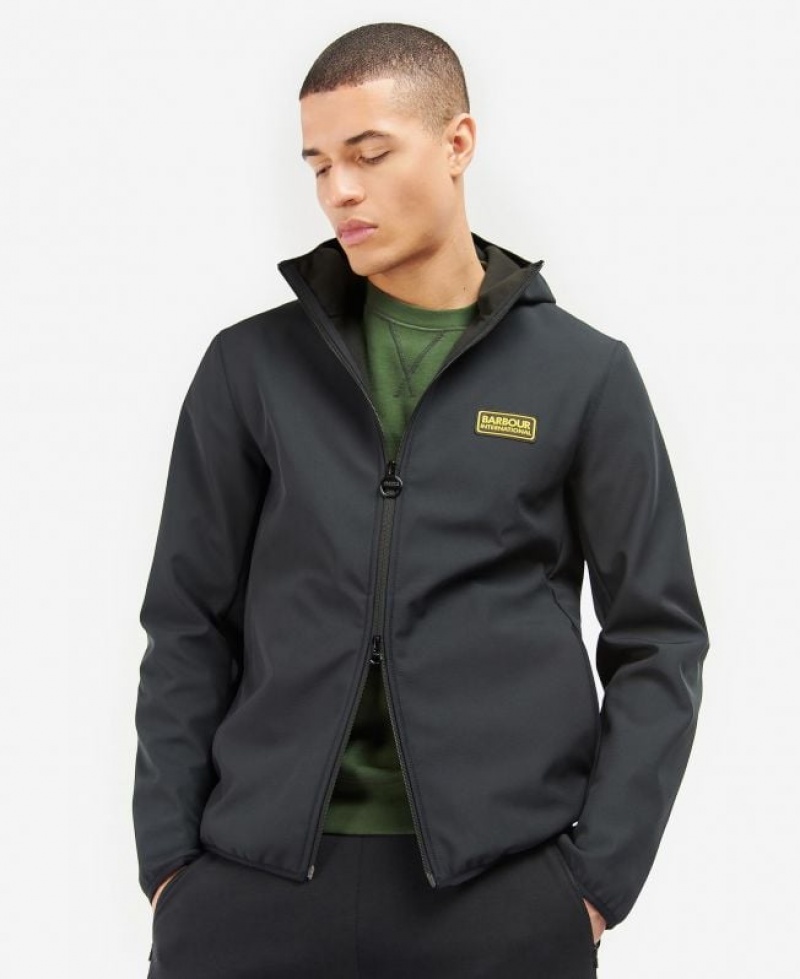 Black Men Barbour International Coldwell Softshell Fleece | US-3694SUFZP