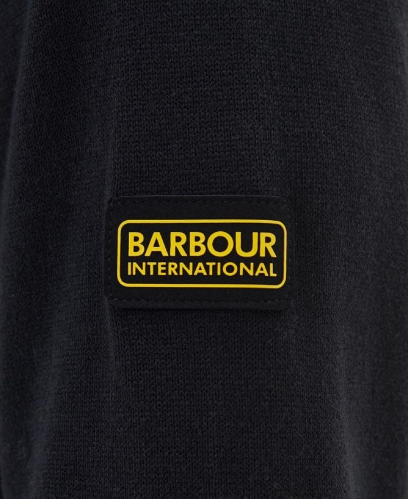 Black Men Barbour International Cotton Crew Neck Sweater | US-3246FXTEM