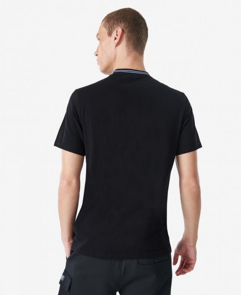 Black Men Barbour International Darley T-Shirts | US-9054ZRCAH