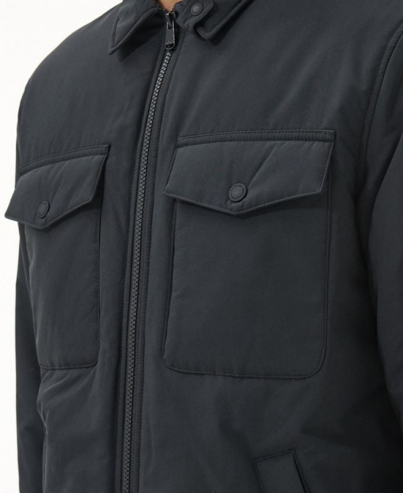 Black Men Barbour International District Quilted Jacket | US-8715GCNRV