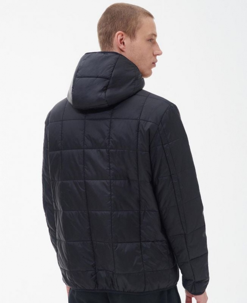 Black Men Barbour International Event Quilted Jacket | US-2693JFADG