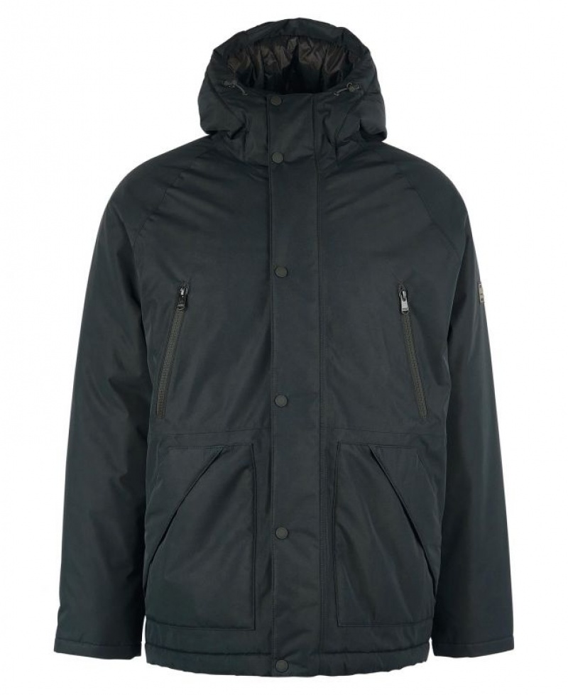 Black Men Barbour International Fleat Waterproof Jacket | US-3026PMFHY