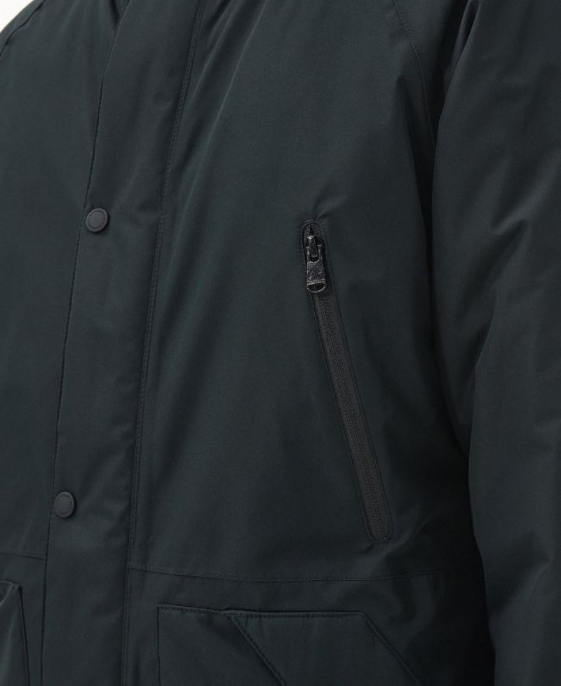 Black Men Barbour International Fleat Waterproof Jacket | US-3026PMFHY