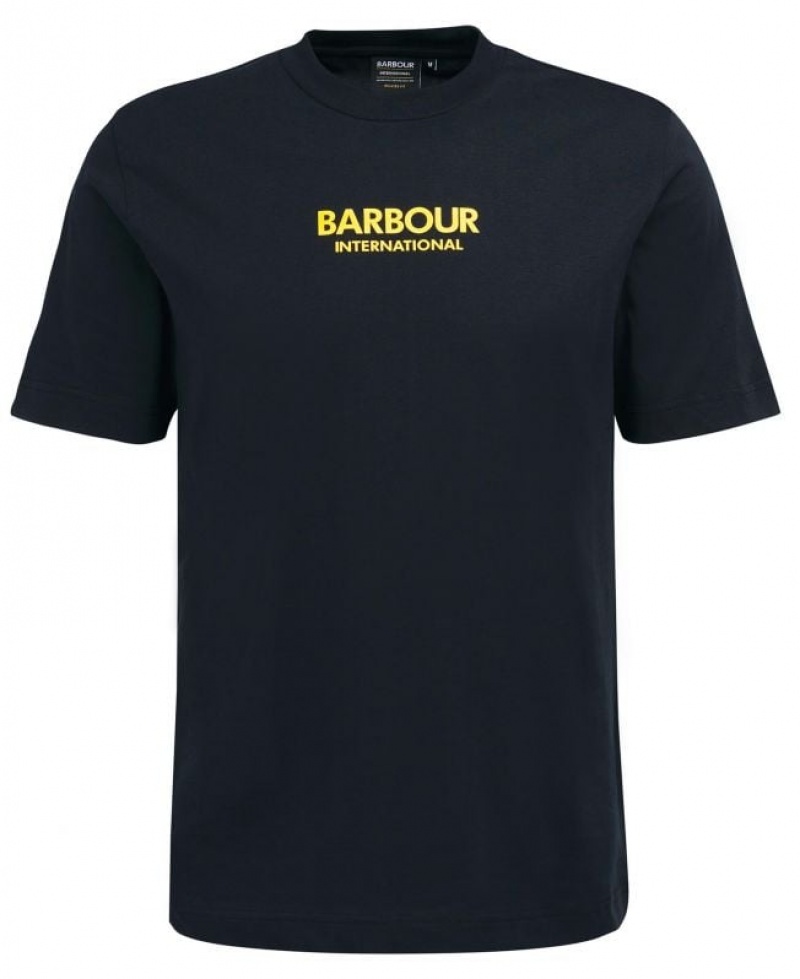 Black Men Barbour International Formula T-Shirts | US-6502PLHYZ