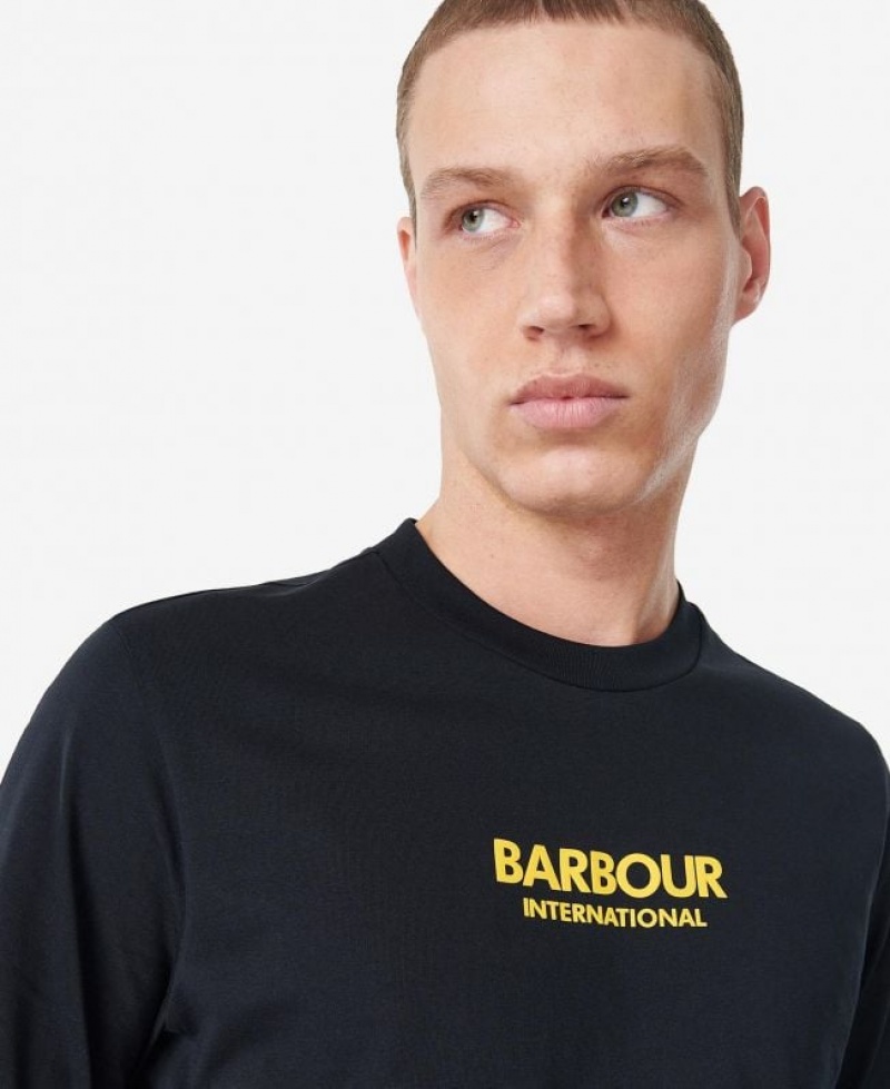 Black Men Barbour International Formula T-Shirts | US-6502PLHYZ