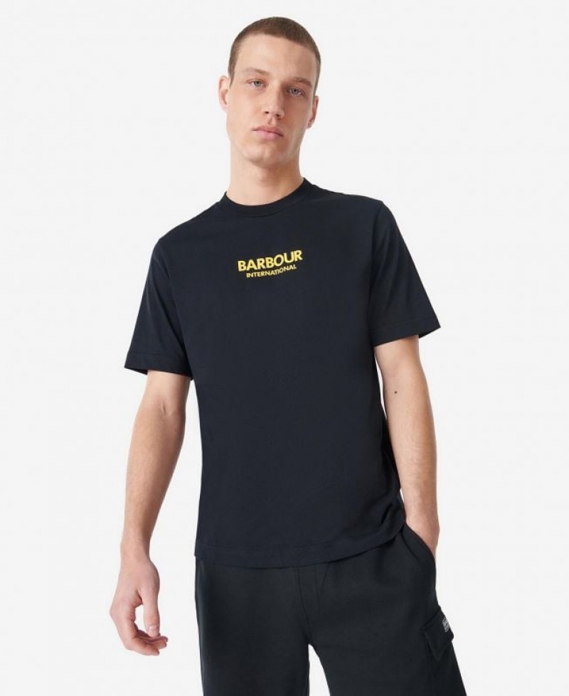 Black Men Barbour International Formula T-Shirts | US-6502PLHYZ