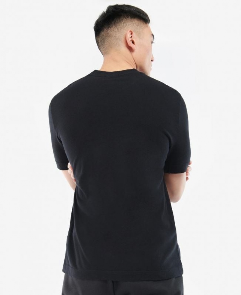 Black Men Barbour International Formula T-Shirts | US-3259PQEBZ