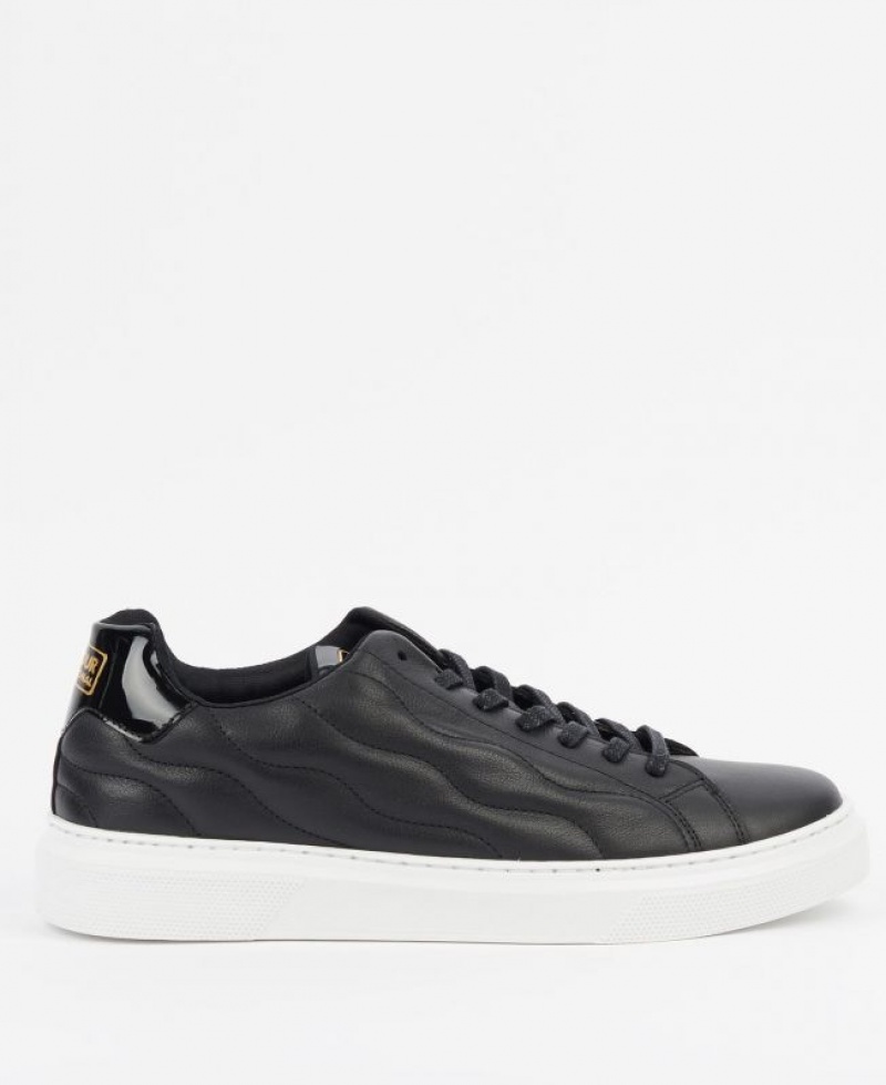 Black Men Barbour International Glendale Sneakers | US-1067RNFBP