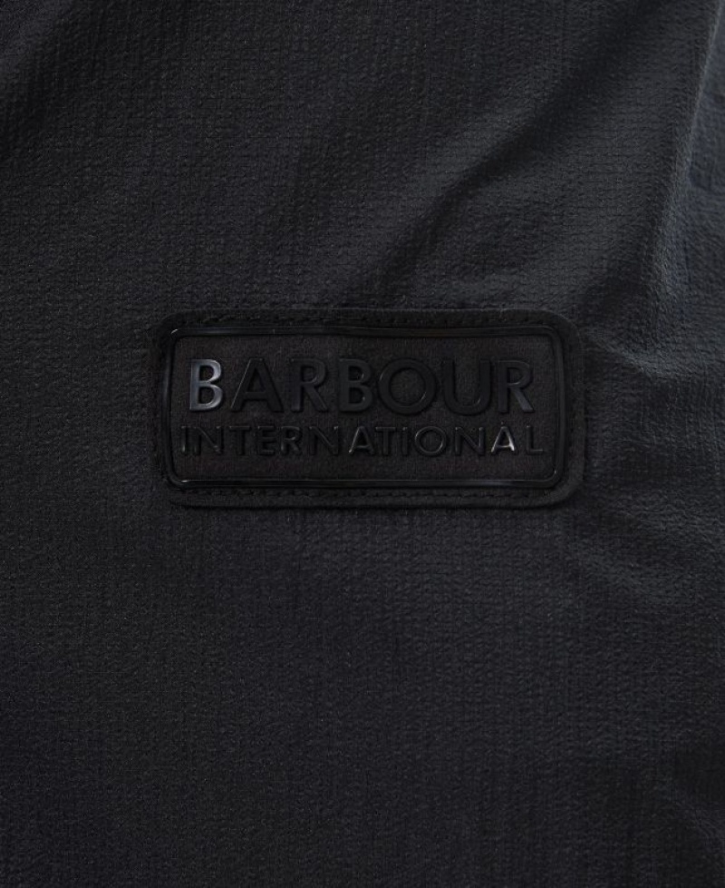 Black Men Barbour International Grid Overshirt | US-9712EOYDG