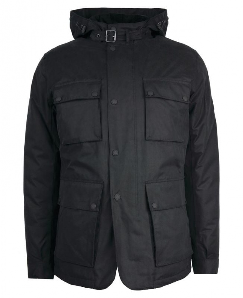 Black Men Barbour International Handle Waterproof Jacket | US-4109CJXIL