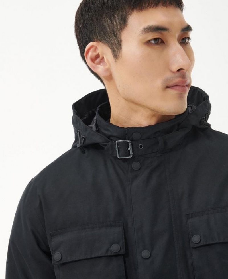 Black Men Barbour International Handle Waterproof Jacket | US-4109CJXIL