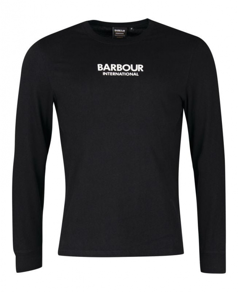 Black Men Barbour International Haxby T-Shirts | US-9238CMLPE