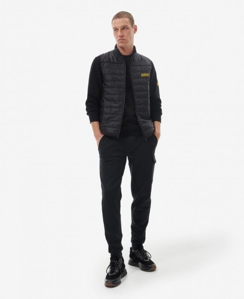 Black Men Barbour International Ionic Vest | US-2791WDSRP