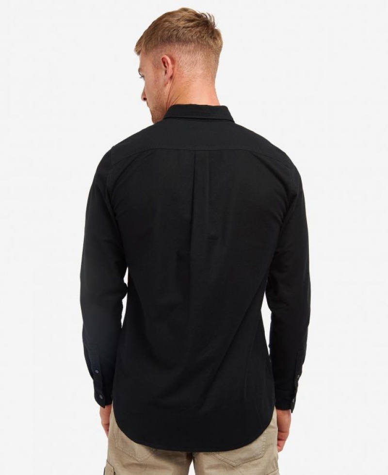 Black Men Barbour International Kinetic Shirts | US-5763NOGMB