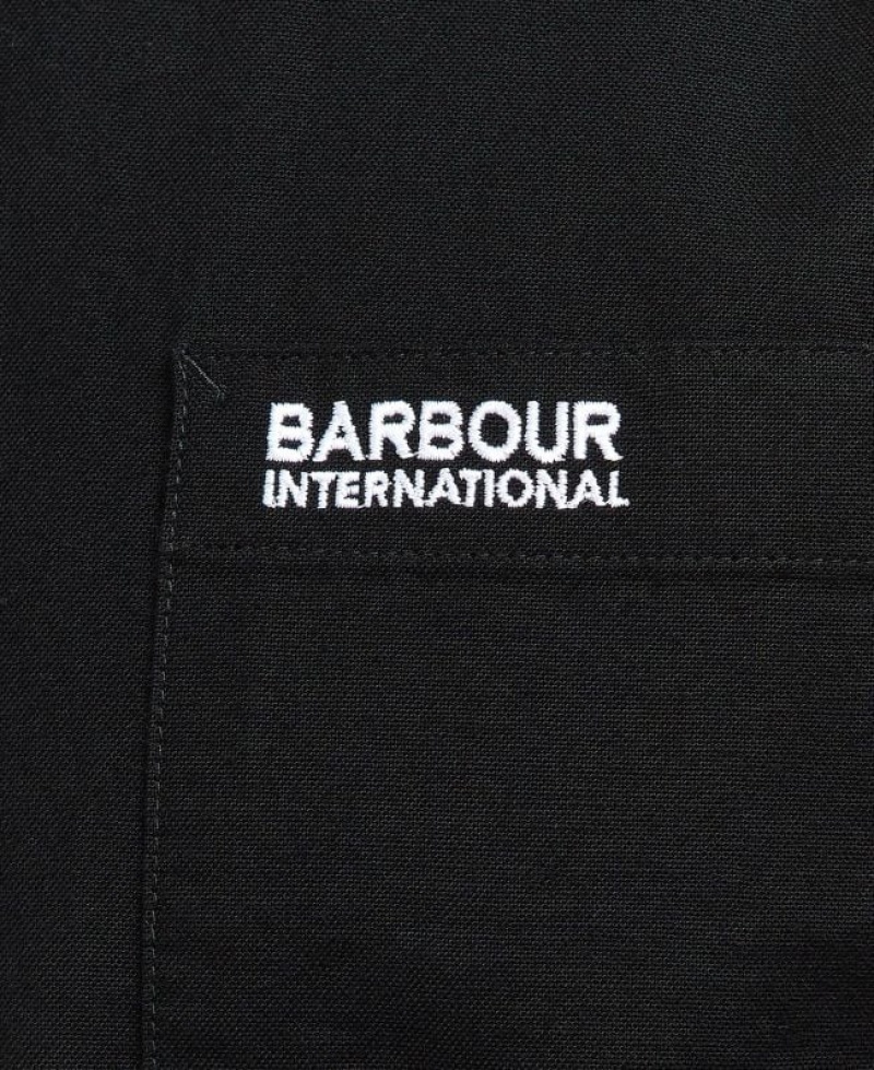 Black Men Barbour International Kinetic Shirts | US-5763NOGMB