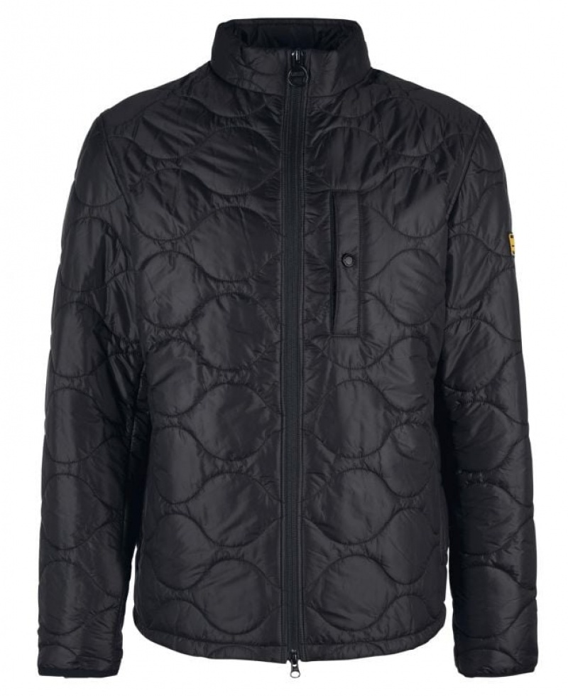 Black Men Barbour International Langford Quilted Jacket | US-8627XMHCF