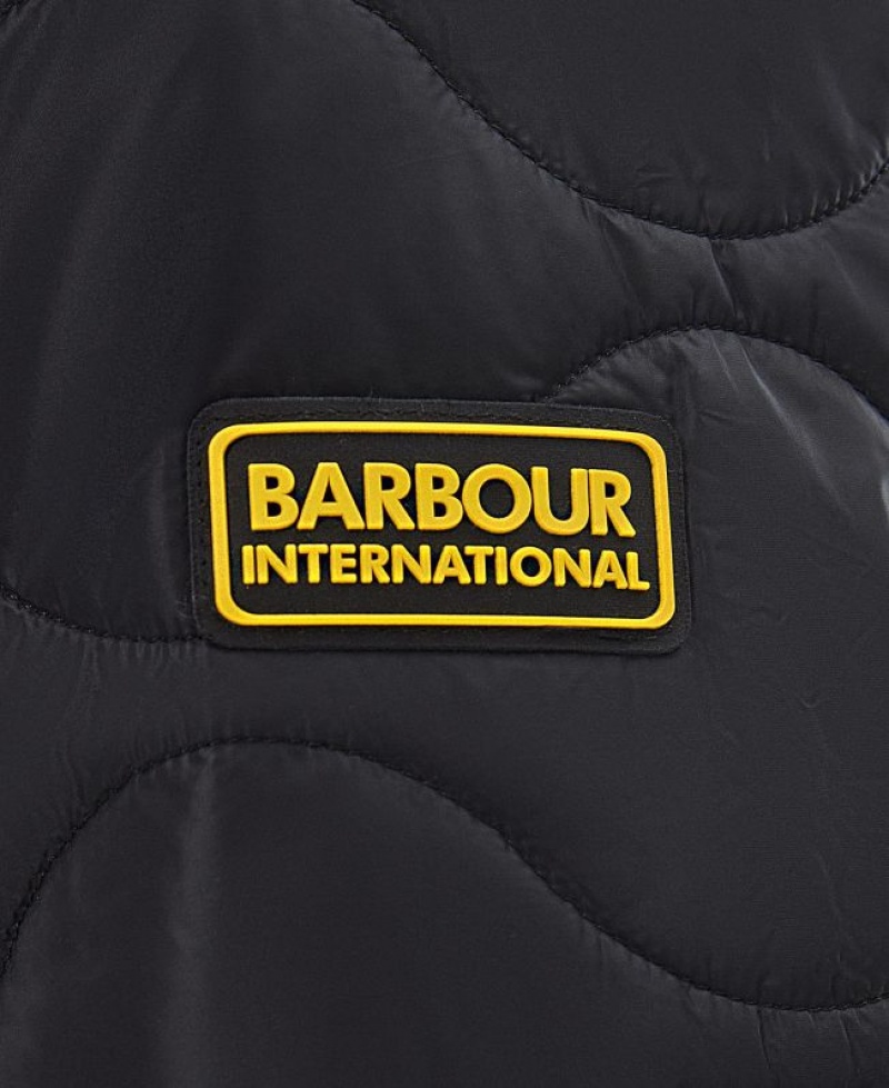 Black Men Barbour International Langford Quilted Jacket | US-8627XMHCF