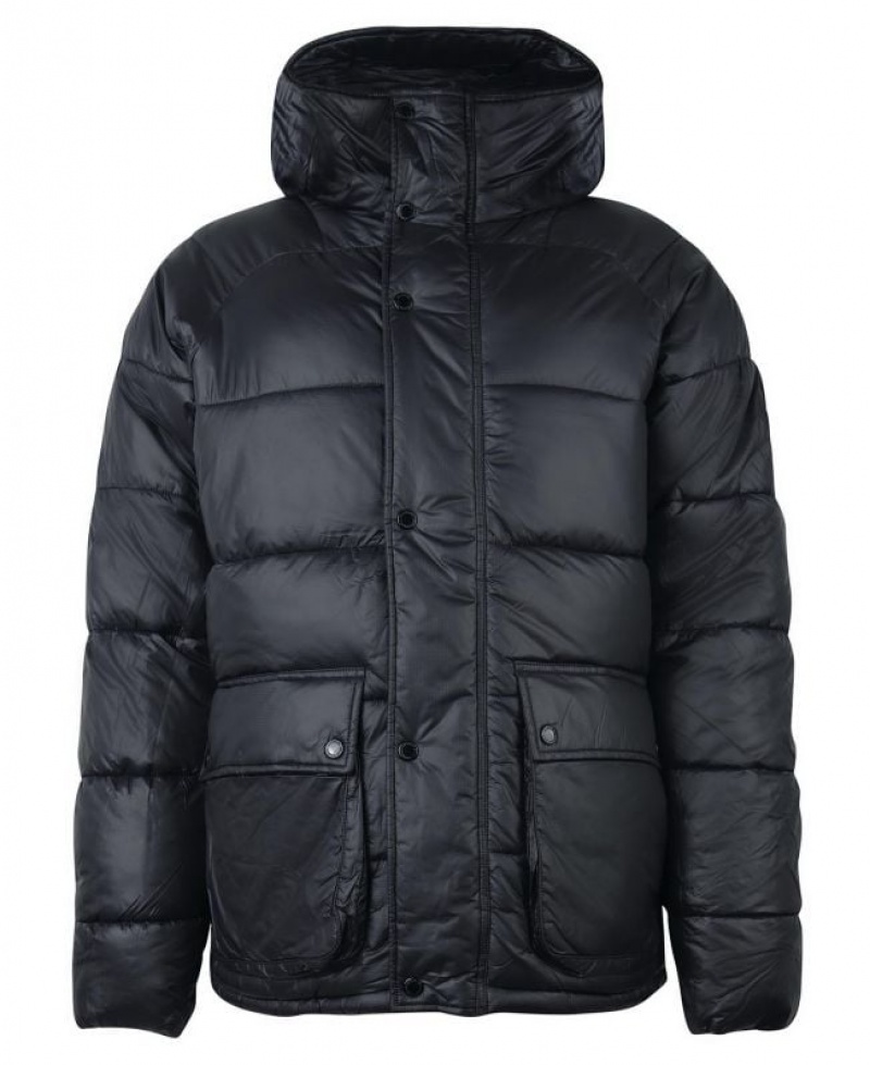 Black Men Barbour International Lark Quilted Jacket | US-4062NUGPB