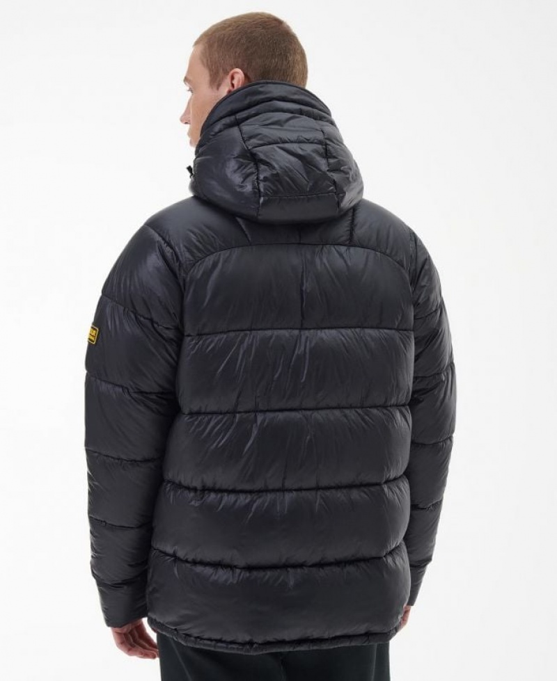 Black Men Barbour International Lark Quilted Jacket | US-4062NUGPB