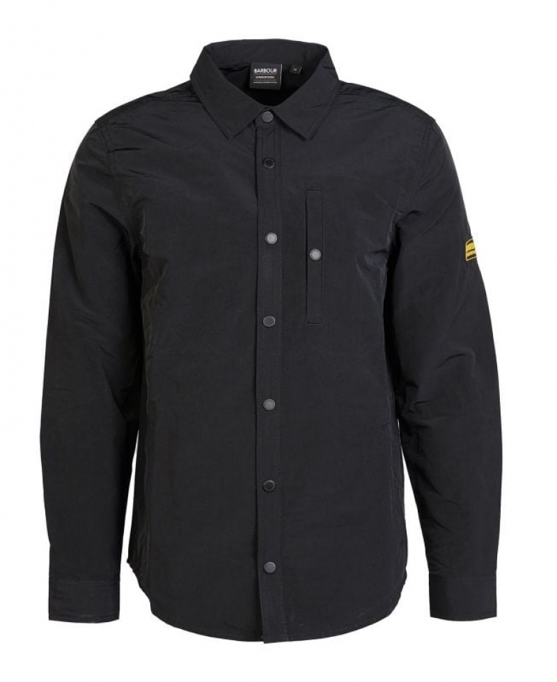 Black Men Barbour International Link Overshirt | US-2063DBRAF