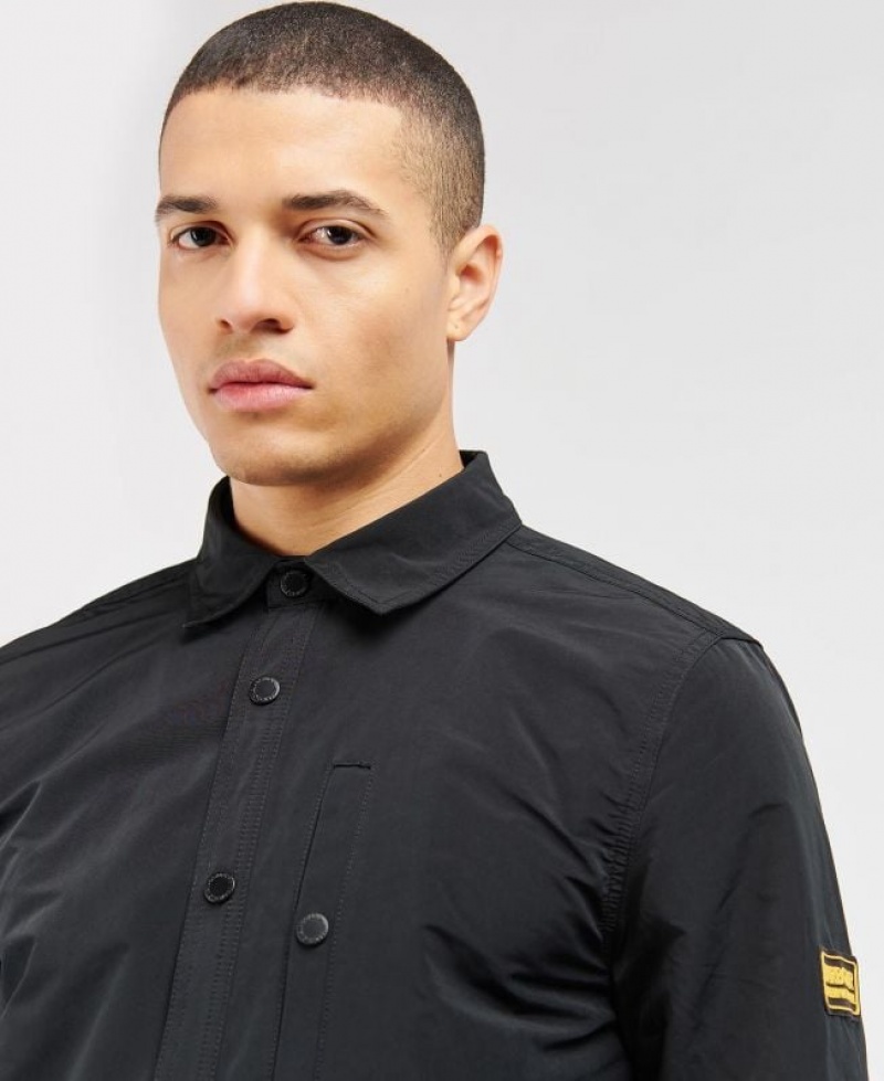 Black Men Barbour International Link Overshirt | US-2063DBRAF