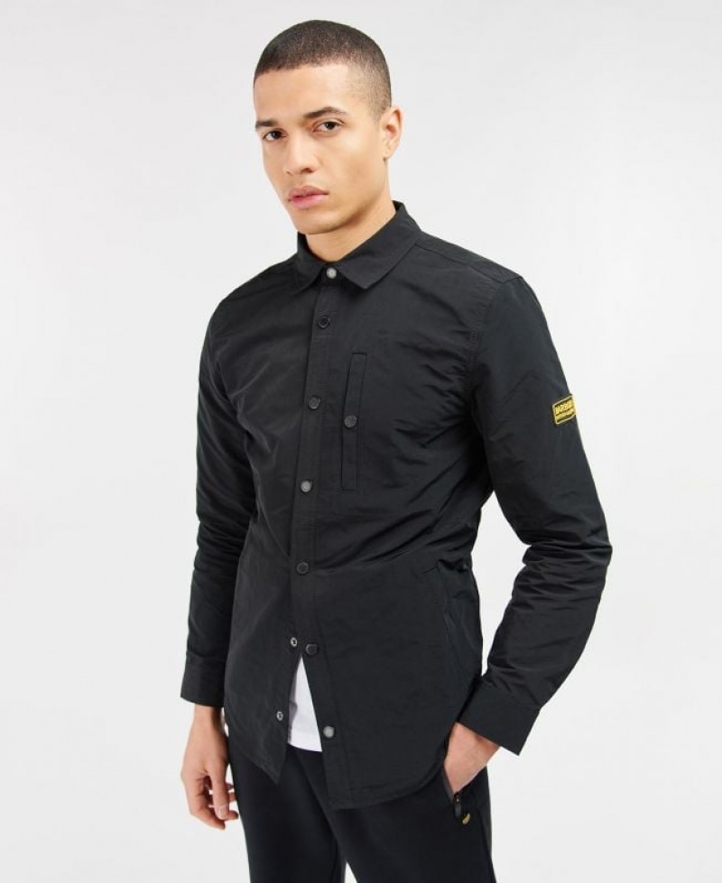 Black Men Barbour International Link Overshirt | US-2063DBRAF