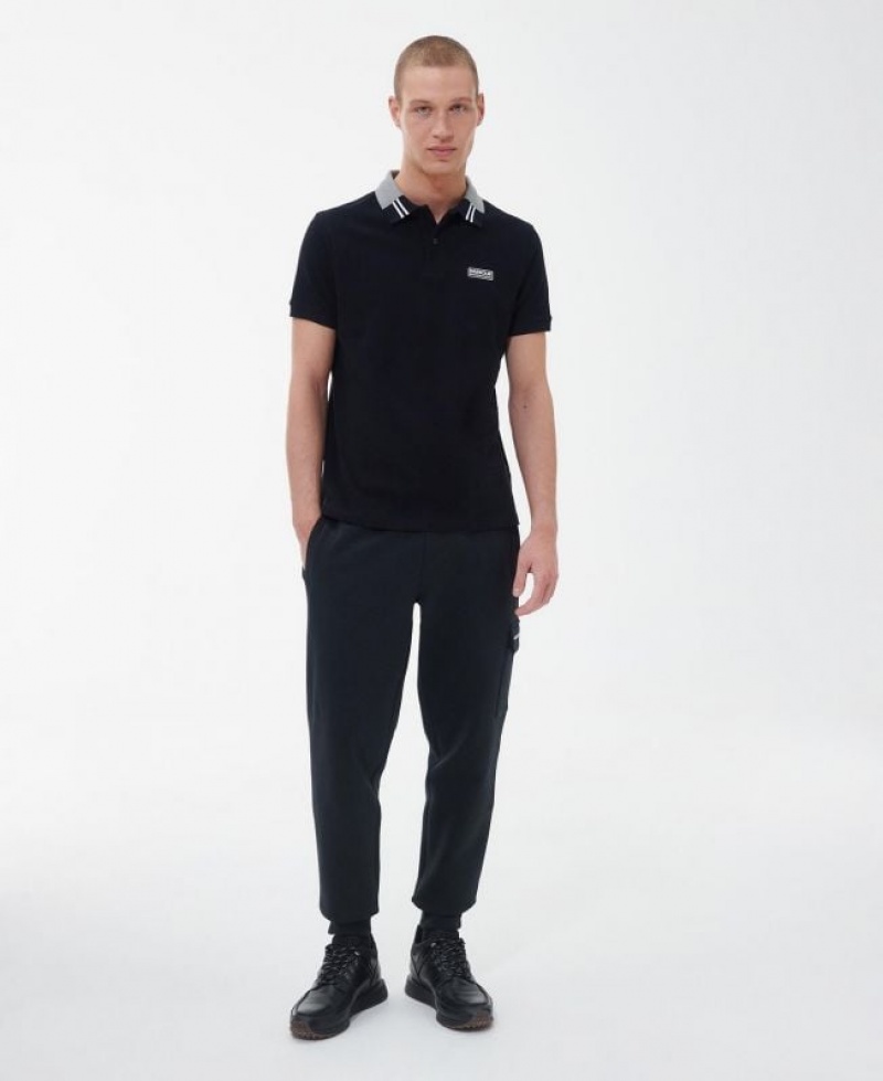 Black Men Barbour International Lydden Polo Shirt | US-2173RZKCG