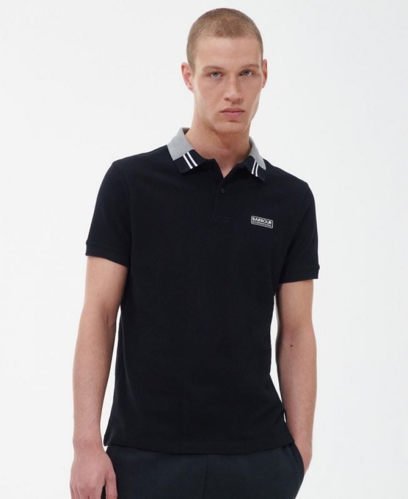 Black Men Barbour International Lydden Polo Shirt | US-2173RZKCG