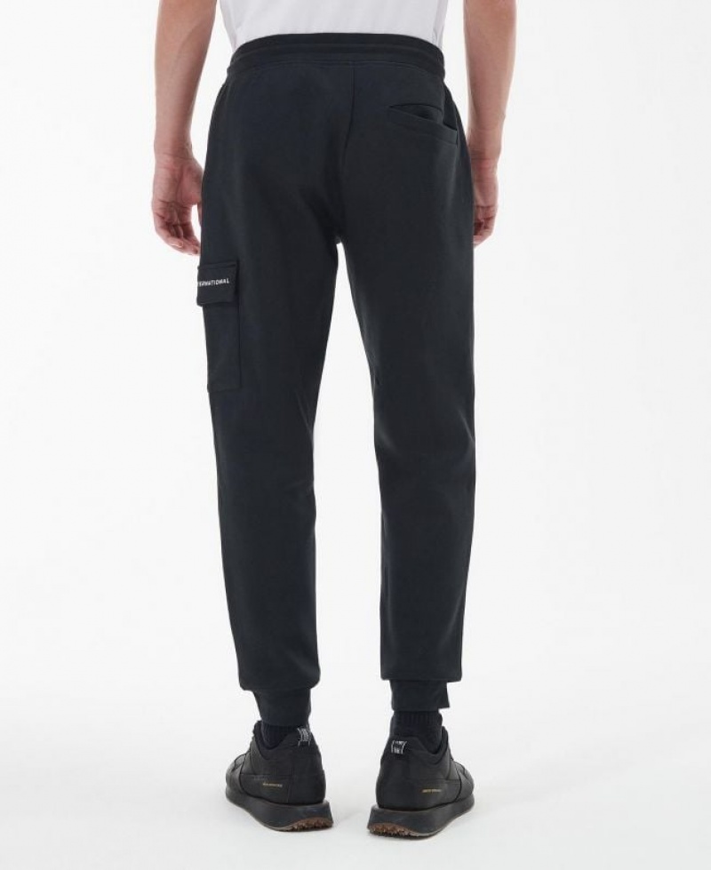 Black Men Barbour International Motored Joggers | US-6872WCXBO