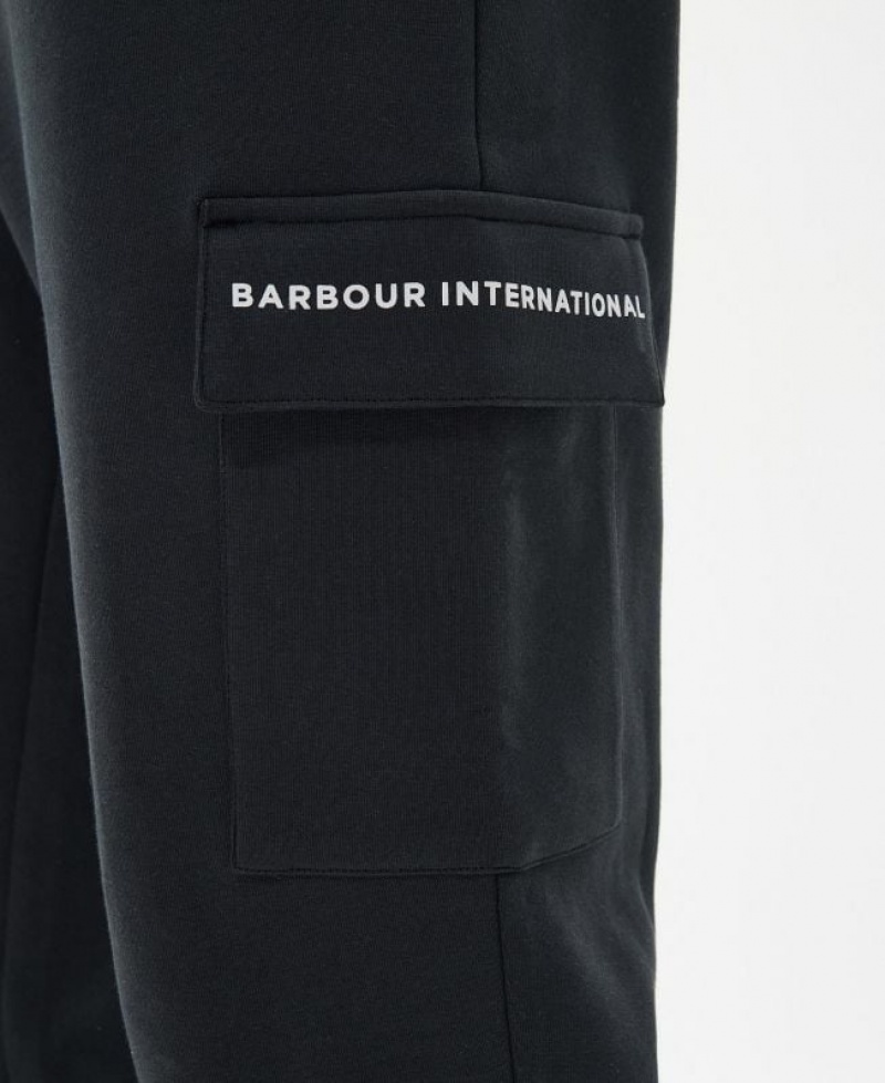 Black Men Barbour International Motored Joggers | US-6872WCXBO