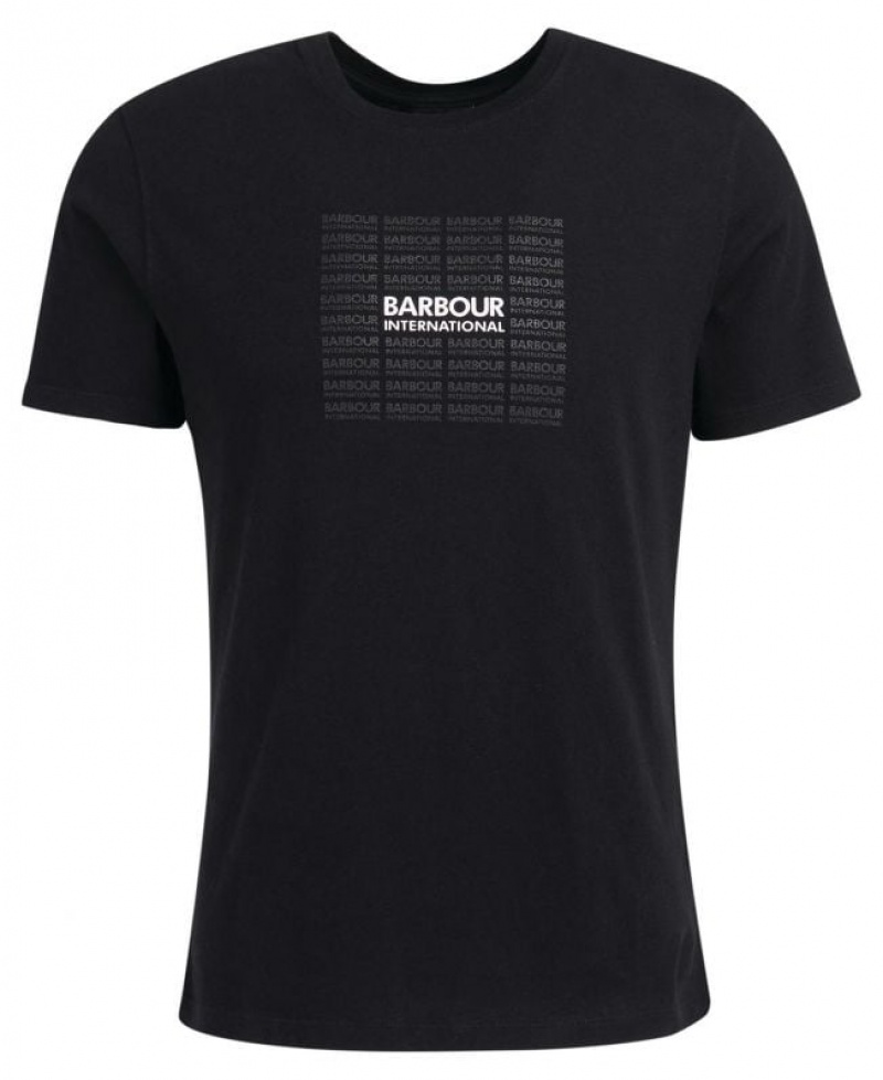 Black Men Barbour International Multi T-Shirts | US-0679BMHVN