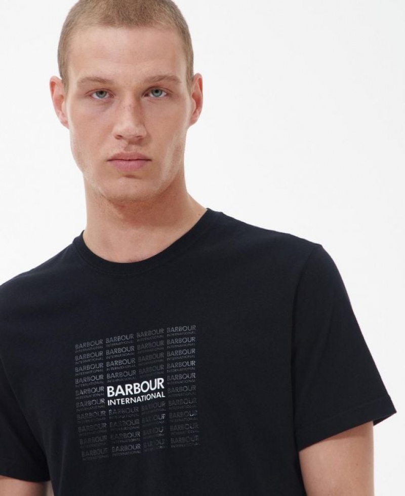 Black Men Barbour International Multi T-Shirts | US-0679BMHVN