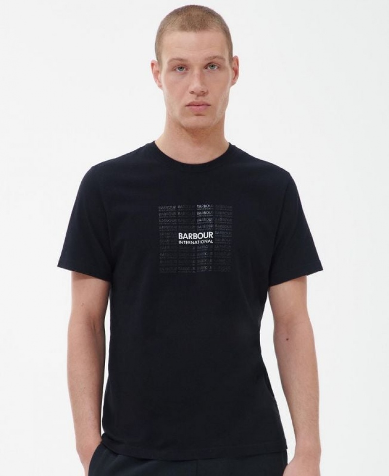 Black Men Barbour International Multi T-Shirts | US-0679BMHVN