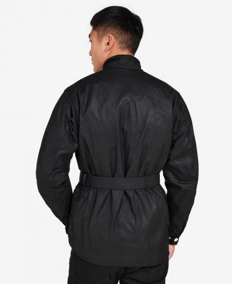 Black Men Barbour International Original Waxed Jacket | US-6392VIFUO