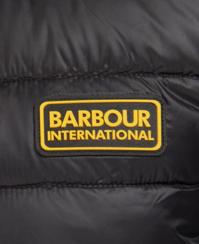 Black Men Barbour International Racer Reed Vest | US-1097JFMPA