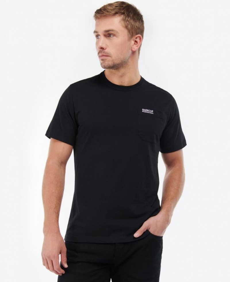 Black Men Barbour International Radok Pocket T-Shirts | US-2548YTPXU