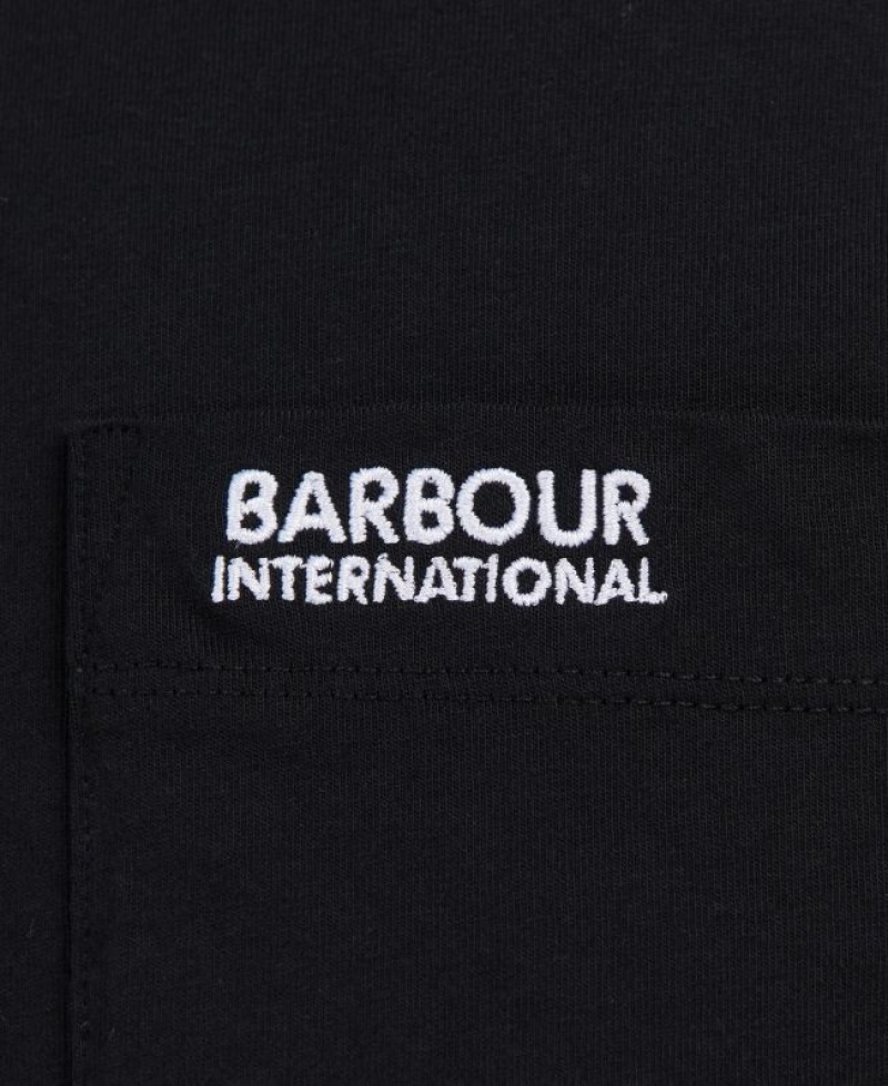 Black Men Barbour International Radok Pocket T-Shirts | US-2548YTPXU