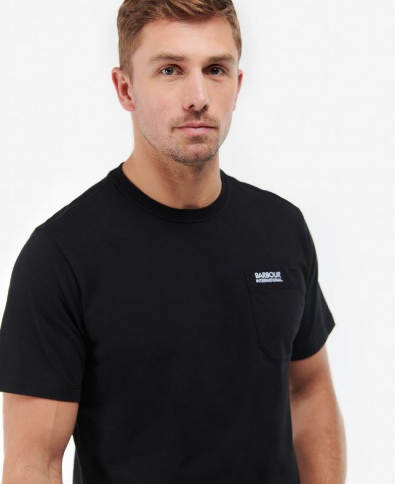 Black Men Barbour International Radok Pocket T-Shirts | US-2548YTPXU