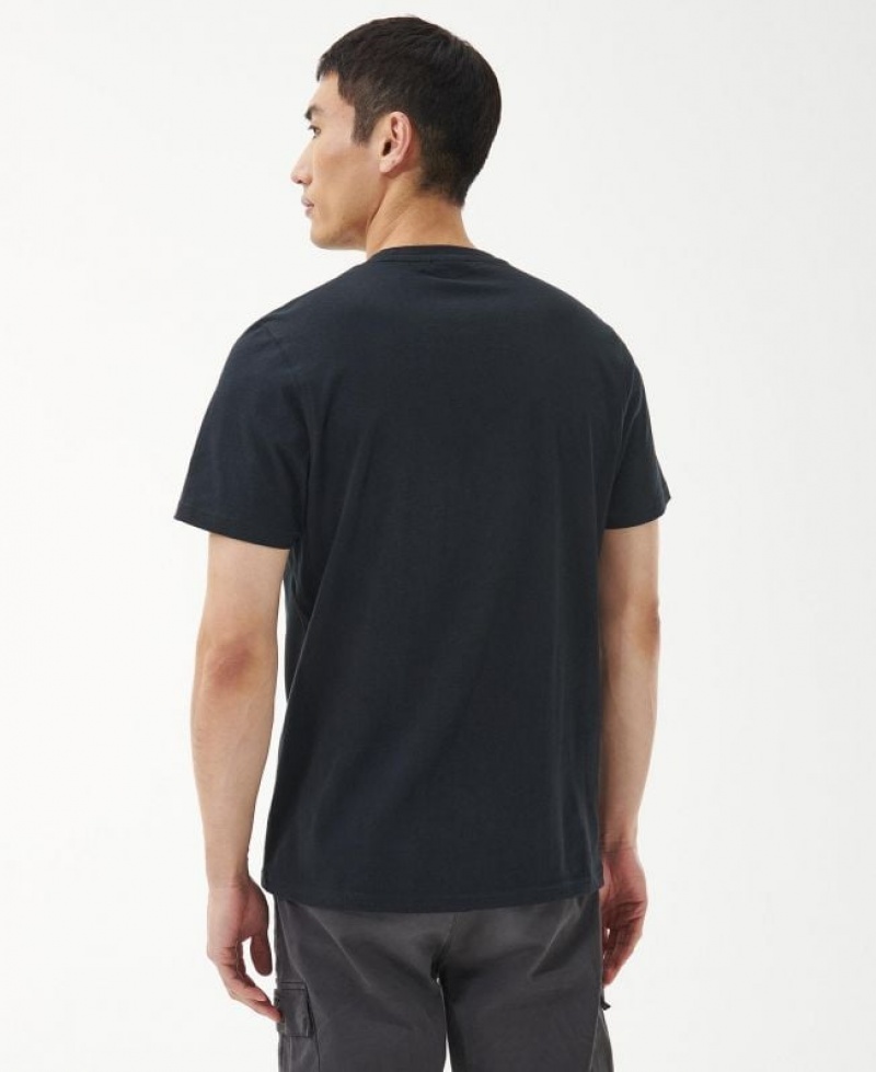 Black Men Barbour International Speed T-Shirts | US-7249IBLQF