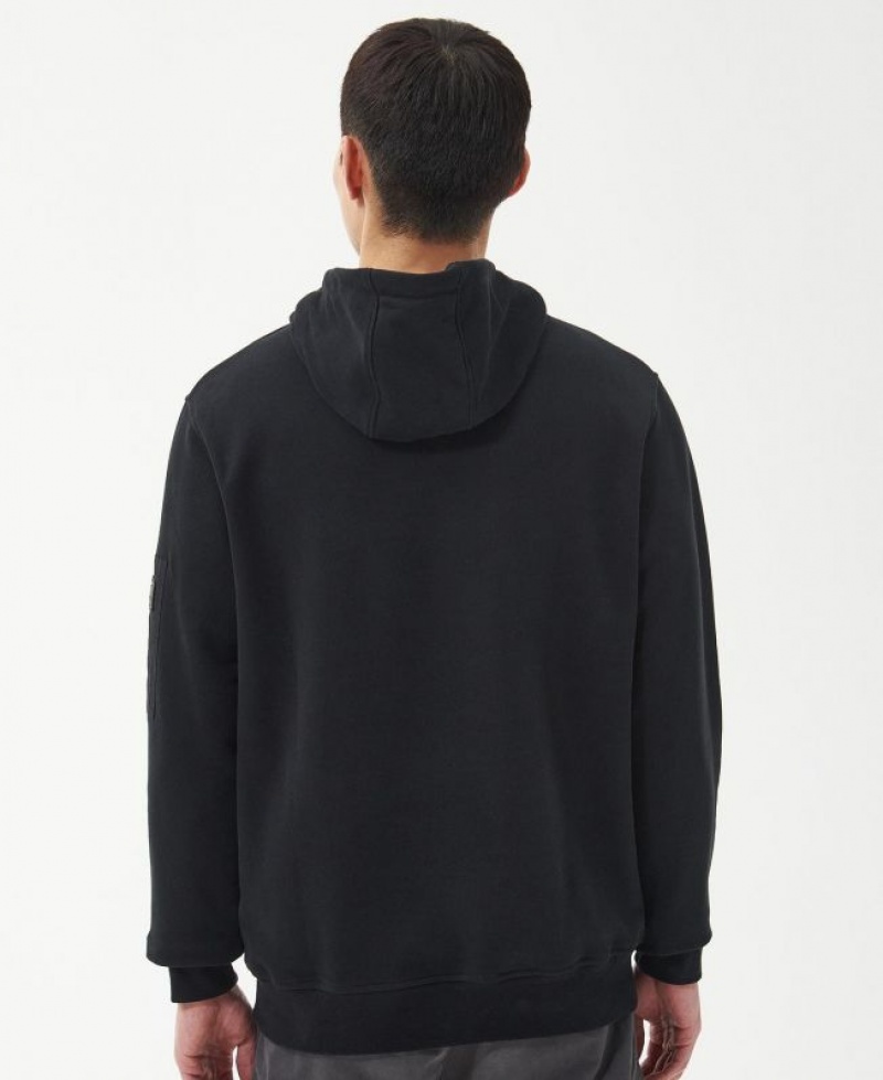 Black Men Barbour International Tempo Hoodie | US-4872ZJXFB