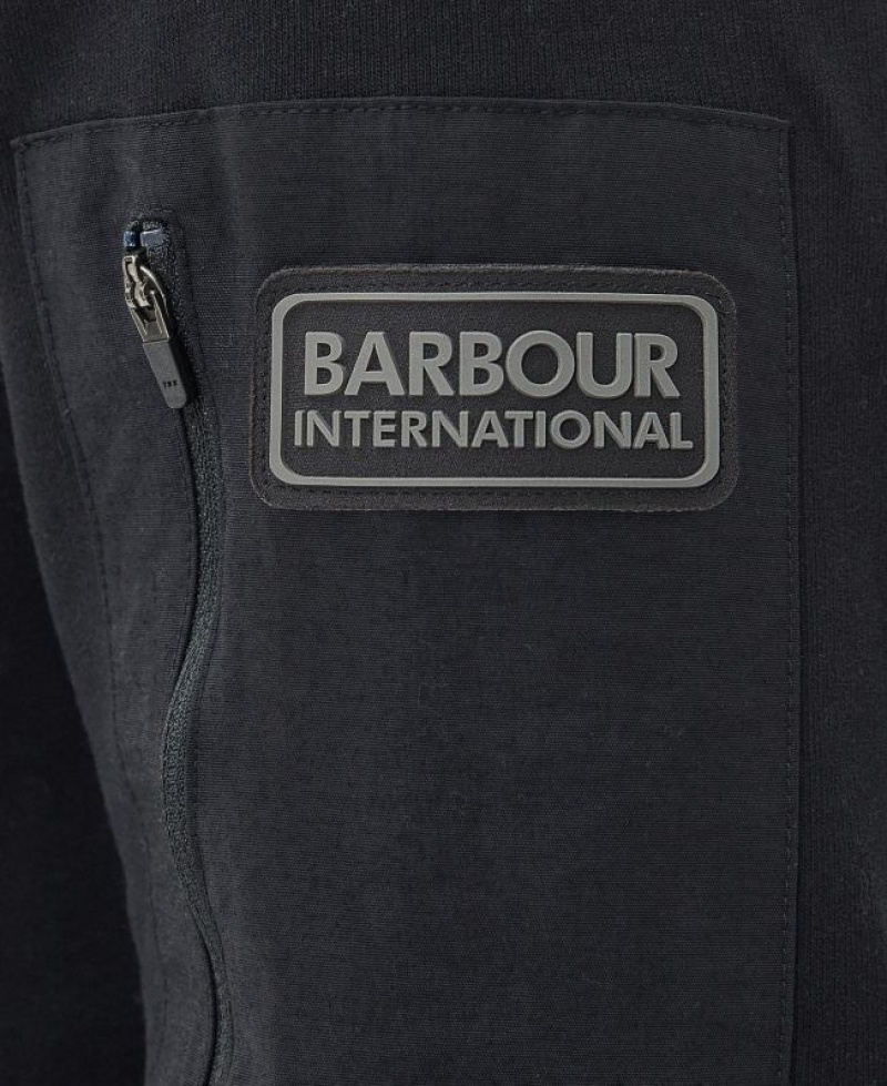 Black Men Barbour International Tempo Hoodie | US-4872ZJXFB