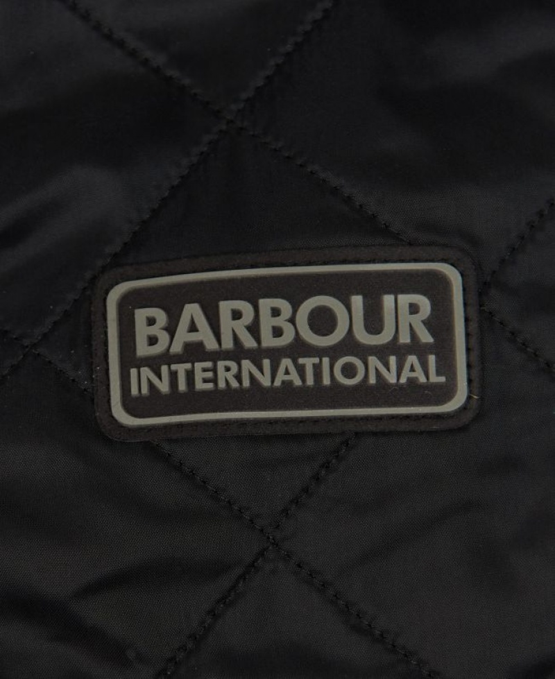 Black Men Barbour International Tourer Ariel Polar Quilted Jacket | US-4532NGLOB