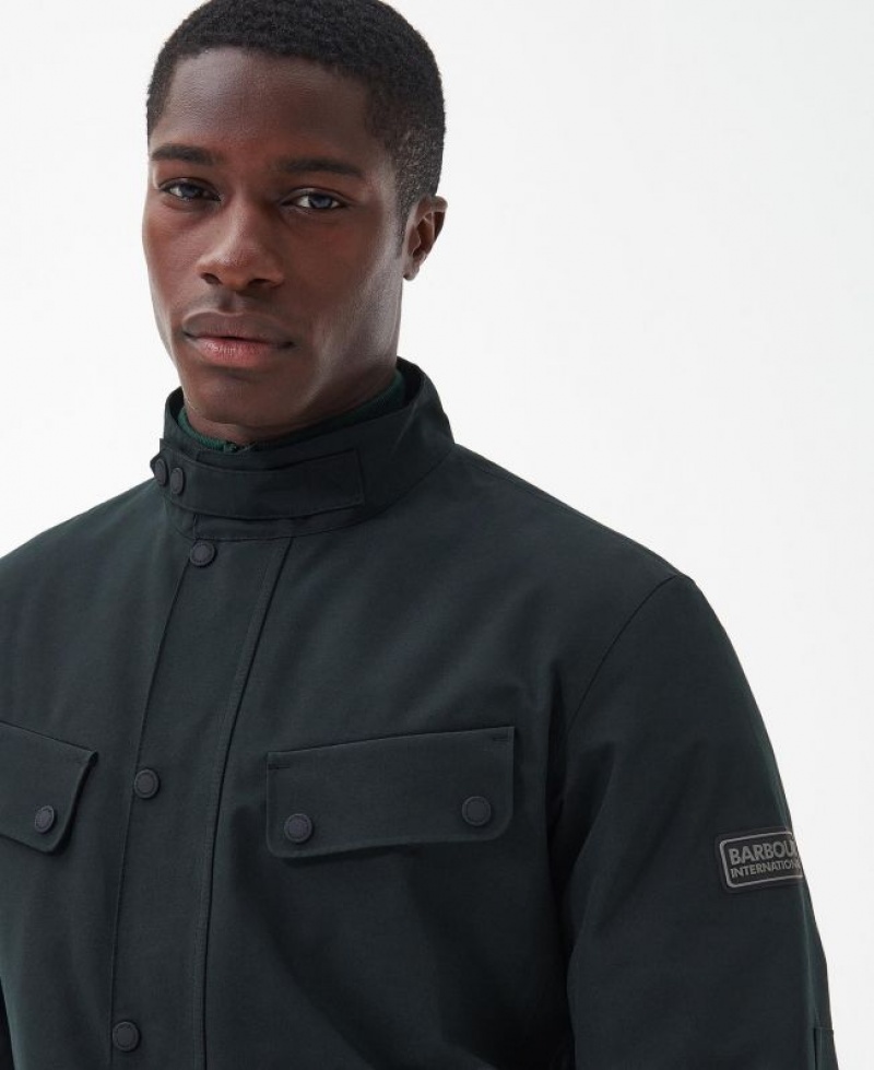 Black Men Barbour International Tourer Duke Waterproof Jacket | US-4659COFBY