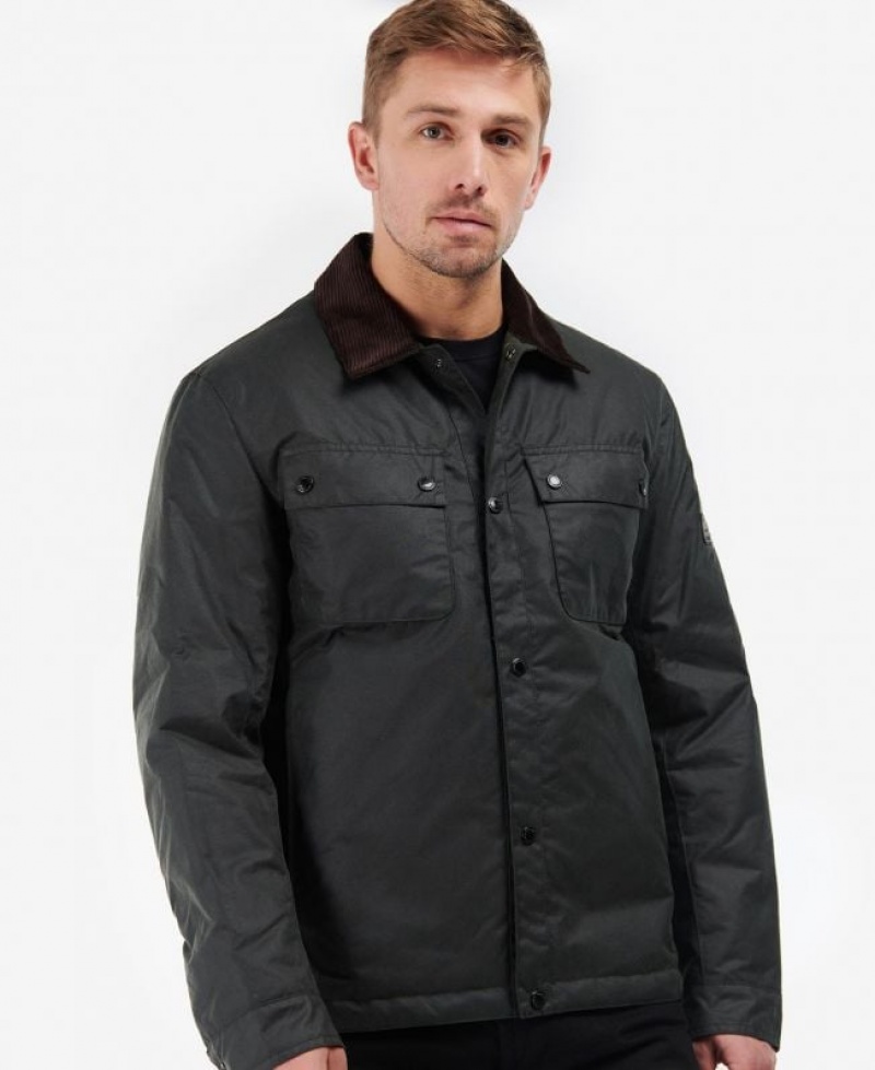 Black Men Barbour International Tourer Waxed Jacket | US-1920UEYWT