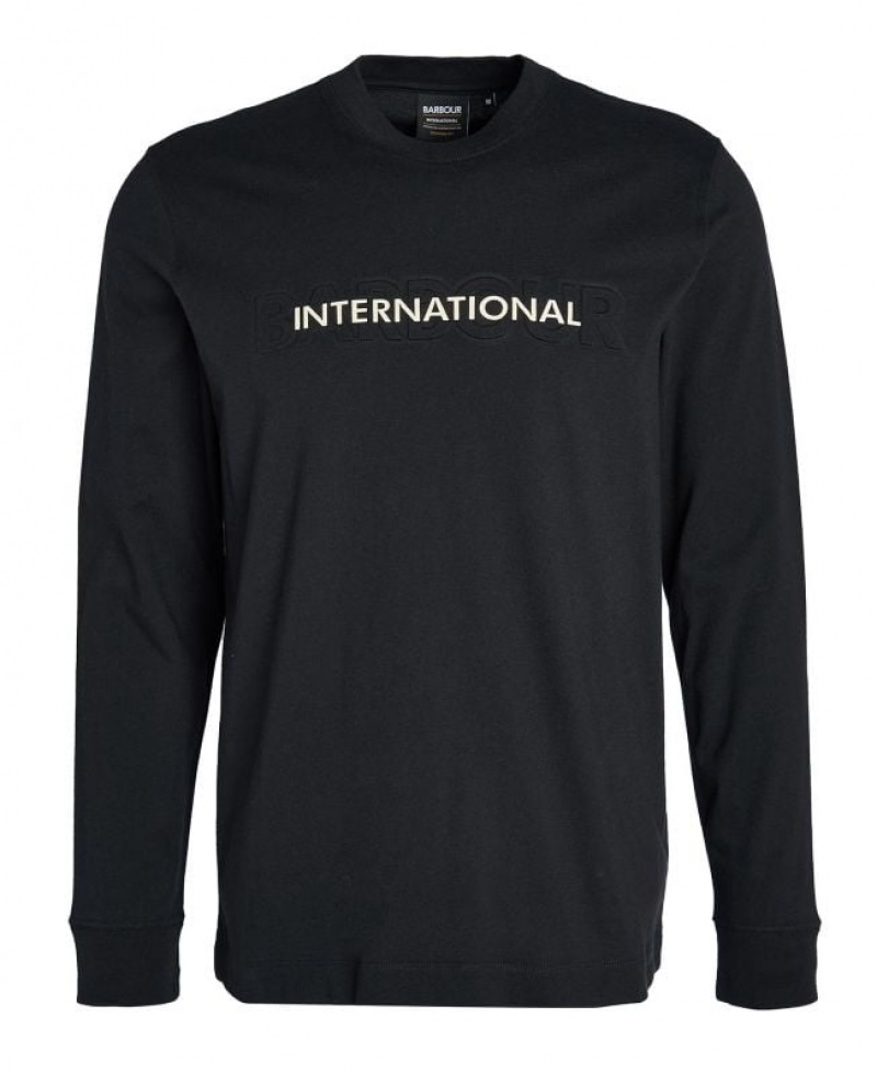 Black Men Barbour International Turbo T-Shirts | US-3670WPNIE